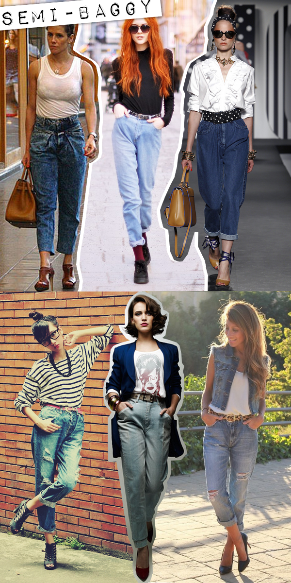 semi-baggy jeans