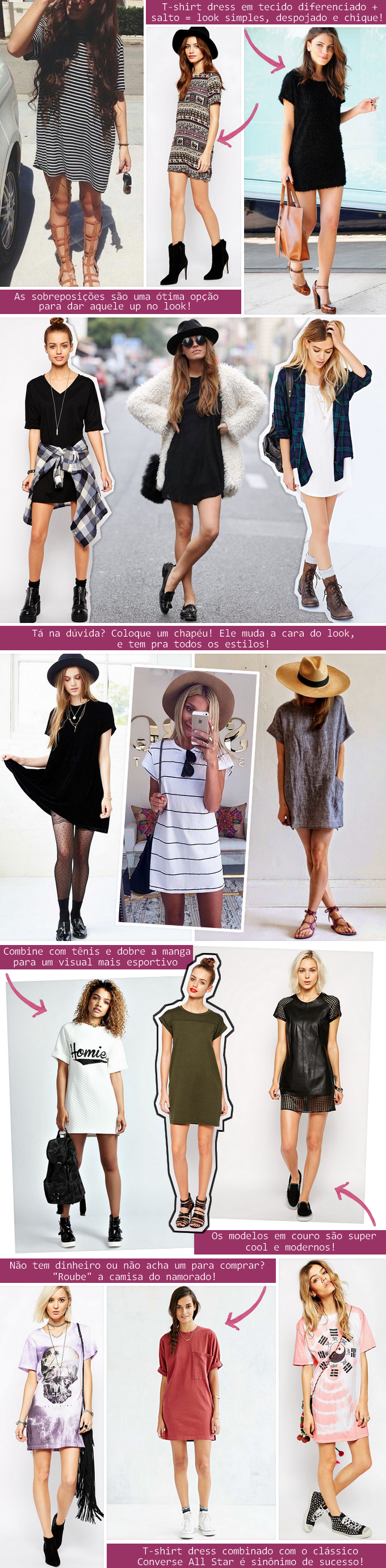 T-shirt dress | Striped t-shirt dress | https://cademeuchapeu.com