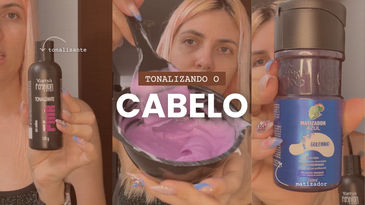 TONALIZANDO O CABELO DE ROSA PASTEL | CADÊ MEU CHAPÉU?