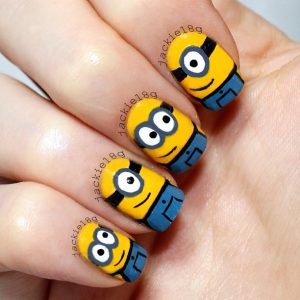 cartoon nail art