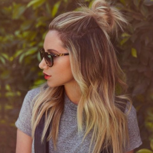 half up top knot 2